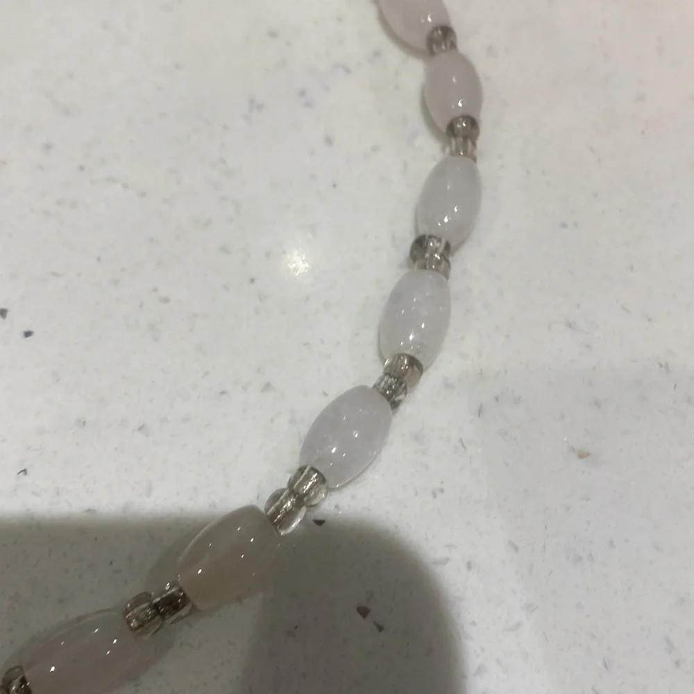 Elegant Beaded clear quartz Necklace & bracelet - Picture 8 of 10
